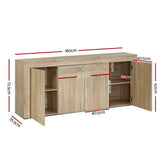 Artiss Buffet Sideboard - DANA Oak FURNI-L-BF02-WD-ABC