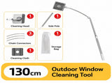 Lightweight Interior & Exterior Window Cleaner with 130CM Extendable Aluminium Pole & Cleaning Pad V888-ELOSUNG55116-5