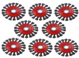 8 Pack 4 Inch Wire Wheels for Angle Grinder, Wire Wheel Brush for 4 1/2 Angle Grinder, Twist Knotted V1258-DP02-WO-517