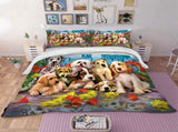 Cucciolo Garden Puppy Parade Quilt / Doona / Duvet Cover set V745-AQ041874K3