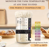 1000ml Sourdough Fermentation Jar in a Glass Jar Includes stirring spoon, measuring cup, and V1188-ZXY-131-345