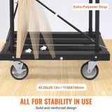 Drywall Cart, 1800 LBS Panel Dolly Cart with 45.28" x 29.13" Deck and 5" Swivel Wheels, Heavy-Duty V952-BLTCSGS00000FF996V0