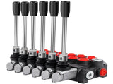 Hydraulic Directional Control Valve, 6 Spool Hydraulic Spool Valve, 11 GPM Hydraulic Loader Valve, V952-KZFFXYC611GPMFJ1GV0
