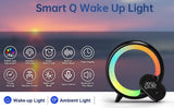 Smart night light lamp, Wake Up Light for bedroom,Smart alarm clock with Bluetooth APP and Remote V1369-AZ3-W-07347