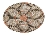 Round Grass Wall Ornaments 35cm Diameter Hand Knitting Hanging Woven Wall Baskets for Living Room V1294-YM0703-3115230050713