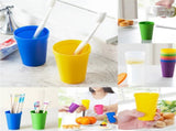 Tutuviw 7oz Plastic Kids Cup Set of 8 Children Drinking Cups, Reusable Juice Tumblers, Unbreakable V1189-WXFWAL-20260319-00237