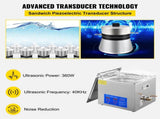 Powerful Stainless Steel 13.5-15 L Liters Ultrasonic Cleaner 360W Digital Heater Timer V952-JPS-60ACSBQXJ0001V3