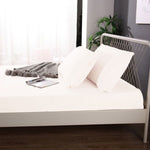 Ramesses 1000TC Linen Bamboo Fitted Sheet Combo Set White Single V442-KIT-FITTEDSS-LINENBAMBOO-WHITE-SB