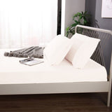 Ramesses 1000TC Linen Bamboo Fitted Sheet Combo Set White King V442-KIT-FITTEDSS-LINENBAMBOO-WHITE-KI