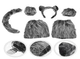 6Pcs Animal Costume Set Cosplay Tail and Gloves for Adults Parties V1370-AZ4-18210