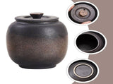Ceramic Storage Jar Tea Lovers Gold Iron Glaze 1Pack V1369-AZ3-W-15688