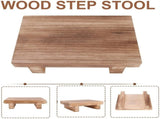 Anti-Slip Bed Stool for High Beds, Wood color V1192-AZ-W-23014