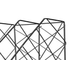 Desk Magazine Holder Simple Geometry Metal Space Saving Desk Magazine File Organizer for Document V1294-YM0901-3117240324612