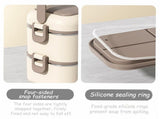 4-Layer Leakproof Stackable Stainless Steel Bento Box Lunch Box with Spoon Chopsticks for Adults and V1237-ZY-917-030