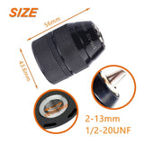 1/2' Drill Chuck Converter- for Impact Wrench / Driver / Rotary Hammer to Normal Drill 1/2-20UNF All V1369-AZ3-W-14085
