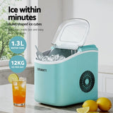 Devanti 12kg Ice Maker Machine w/Self Cleaning Green IM-ZB12H-GN