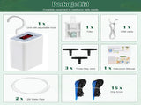 Smart Automatic Plant Watering Irrigation System with Timer, Rechargeable Battery, Dual Spray & V1341-ZY-3XCV6R4H-WATERFOR16PLANTS