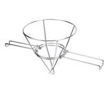 Deep Fryer Oil Filter Stand 9.3 Inch 304 Stainless Steel Fryer Oil Filter Cone Holder Rack with V1294-YM0901-3118250114811