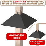Metal Squirrel Baffle Post, Squirrel Proof Baffles Bird Feeder Poles, Outdoor Squirrel Guard V1370-AZ4-07528