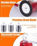 Rotary Cheese Grater Hand Crank, Cheese Shredder with 3 Drum Blades, Mandoline Slicer, Food Chopper V1258-DP02-C-11
