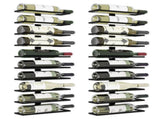 Set 2 Pcs Metal Wall Mount Wine Rack for Wine Bottles, Liquor, Champagne V178-36133