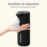 A 400mL bathroom liquid hand sanitizer sensor rechargeable wall-mounted automatic soap V1102-HEXS-004