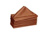 Hoydu Set of 8 Cotton OR Poly Cotton Napkins Copper V442-GNA-MISC-SETOF8NAPKINS-COPPER-SQ