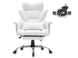 Reclining Office Chair with Footrest, Heavy Duty PU Leather Wide Office Chair, Big and Tall V952-LBYZXKPGDJT0U1Z5NV0