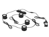 Set of 4 Warm White Pond Lights LED Submersible Fountain Lights IP68 Waterproof Underwater Landscape V1294-YM0901-3119250001912