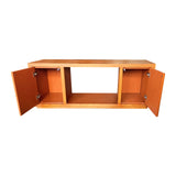 TV Cabinet MDF Brown Colour Two Sideboards Open Space V43-TVC-TOBY