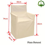 Rans Alfresco 100% Cotton Director Chair Cover - Plain Natural V442-RAN-COUCHC-DIRECTORPLAIN-NATURAL-SH