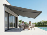 5.0m x 3.0m Retractable Folding Arm Awning Heavy Duty Full Cassette Motorised V63-821243