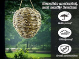Woven Crochet Wasp Nest Decoy, Waterproof Faux Hanging Hornets Hive Nests Artificial Fake Decoy V1259-DP01-A-5358