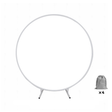 2M White Wedding Hoop Arch Metal Flower Ring Display Frame Balloon Circle Rack Backdrop for Wedding V985-WEDDINGHOOPNEW