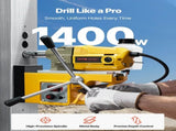 Magnetic Drill, 1400W Motor 1.6 in Boring Diameter, 2810 lbf Portable Electric Mag Drill Press, 800 V952-CLZJPDJ40MMKUHBJ6V3