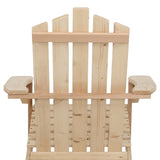 Gardeon Adirondack Outdoor Chairs Wooden Beach Chair Patio Furniture Garden Natural FF-BEACH-UF-CH-NW