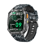 Smart Watch with Bluetooth Calling - Square Screen Fitness Tracker with 1400mAh Battery 8-10 Days V1258-SMARTWATCH-03-BLUE-CAMO