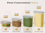 14-Pack Airtight Storage Containers for Organized Pantry, Transparent V1237-ZY-506-0866