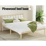 Artiss Bed Frame Double Size Wooden Base Mattress Platform Timber Pine BRUNO WBED-BRUNO-D-WD