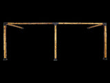 Roof Pergola Gazebo Shed Matte Black Steel Brackets DIY Kits V63-847781