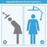 20" Showerhead with 10" Rainfall Showerhead V1258-DP02-C-814