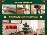 Jingle Jollys Paper Christmas Tree 47CM w/ Star Topper Xmas Decor Tabletop Green DIY Ornament Set PAPER-TABLE-TR-38-GN