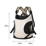 Beige Front Pet Carrier Backpack for Cat and Small Dog - Breathable V888-ELOSUNG55714