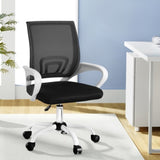 Artiss Office Chair Mesh Computer Gaming Desk Chairs Work Study Mid Back OCHAIR-L-2004-WH