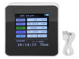 Indoor Air Quality Monitor for TUYA WiFi Smart PM2.5 Formaldehyde Testing 7 in 1 Calendar Time V1294-YM0512-3111220291512