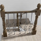 VEVOR Staircase Metal Balusters, 44'' x 1/2" Galvanized Steel Decorative Banister Spindles, 5 Pack S V952-ZXKLGZ5G44YCUP3IFV0