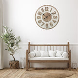 XXL Hamptons Giro Wall Clock 70cm V637-11721CLK