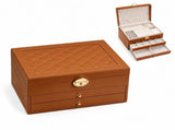 Jewelry Box, Multi-Layer Jewelry Organizer with Lock, Portable Storage Box for Rings, Earrings, V1237-ZY-917-246