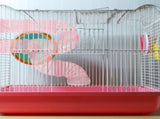 Durable Pink Hamster Cage Accessory Plastic Tunnel for Pets 1Set V1370-AZ4-08662