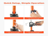 Cabinet Jack Support Pole, 2-Pack, 116-290 cm Steel Telescopic Quick Support Rod, Adjustable 3rd V952-QXKSCG2PCS45I1VOG001V0